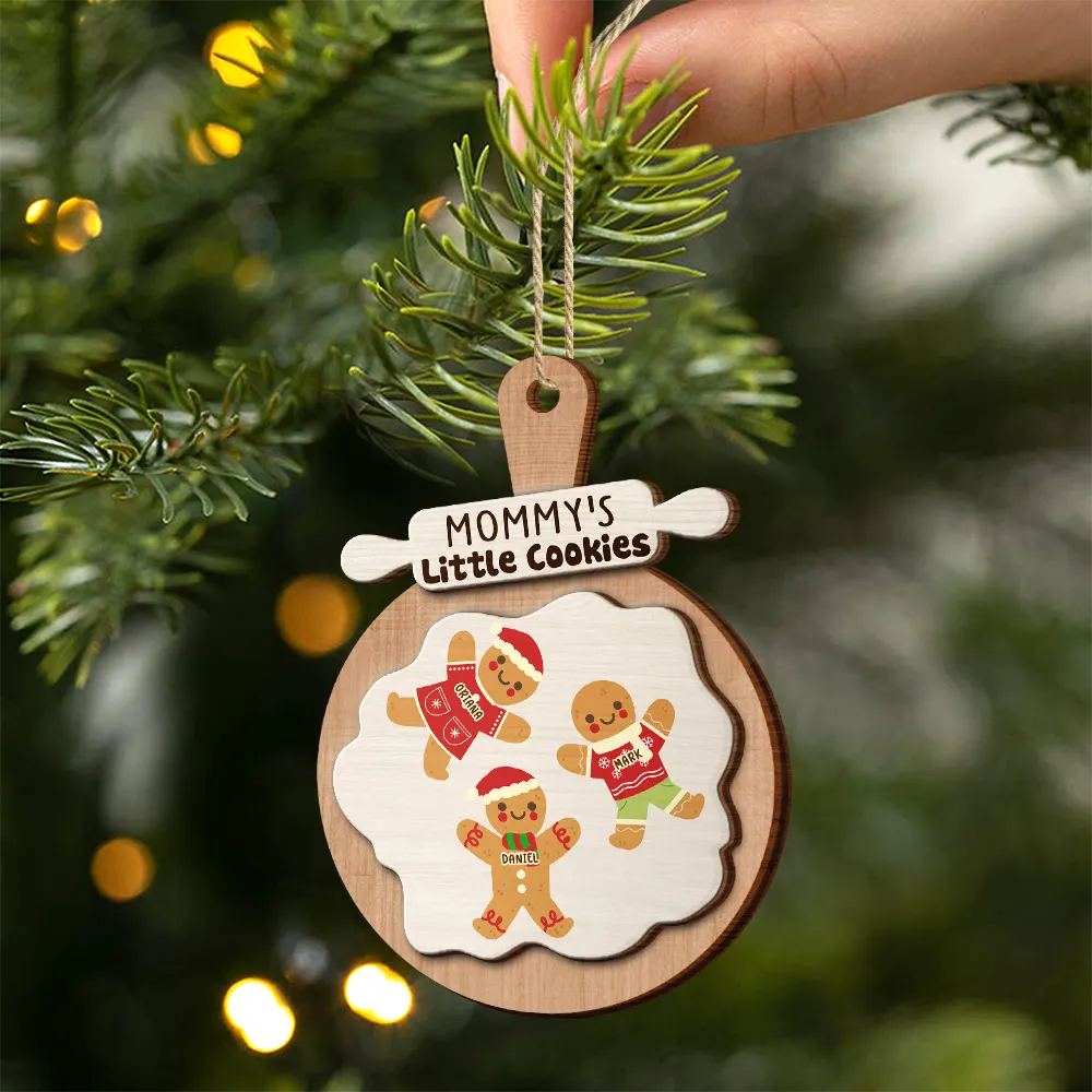 Grandma Grandpa Perfect Batch - Personalized 2-Layered Wooden Ornament - Image 2