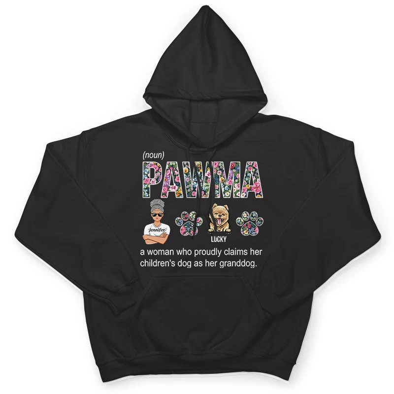 Grandma Mom Pawma - Dog Lover Gift - Personalized Custom T Shirt - Image 4