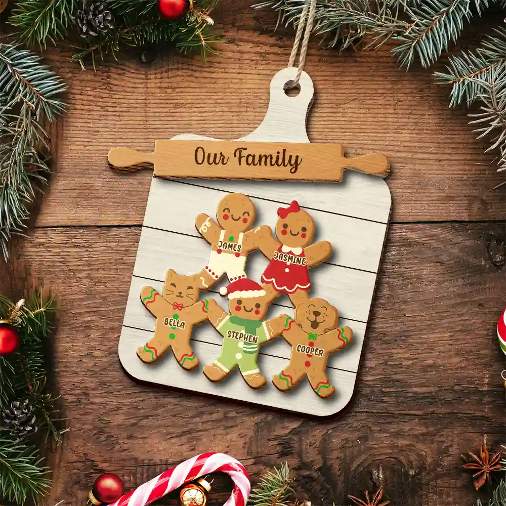 Grandma Perfect Batch Icon Cookies - Personalized 2-Layered Wooden Ornament - Image 5