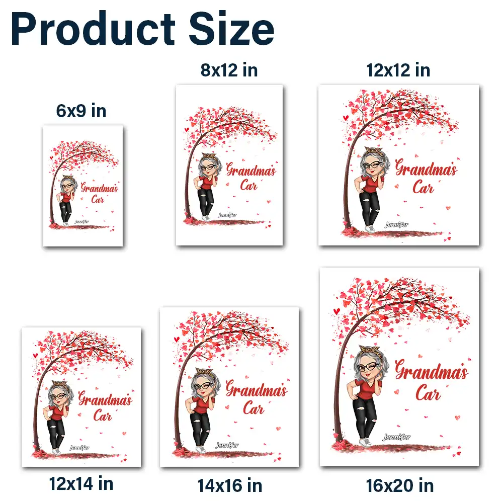 Grandma's Car - Personalized Decor Decal - Image 5