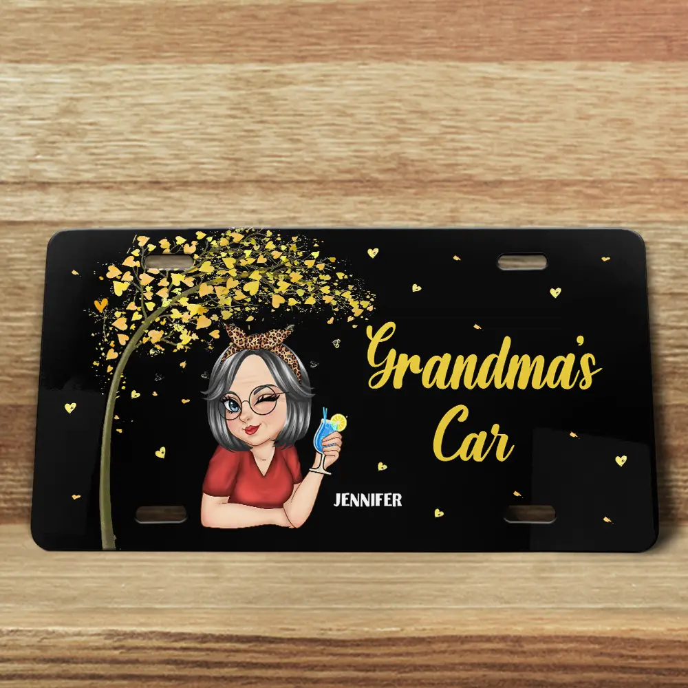 Grandma's Car - Personalized License Plate - Image 4
