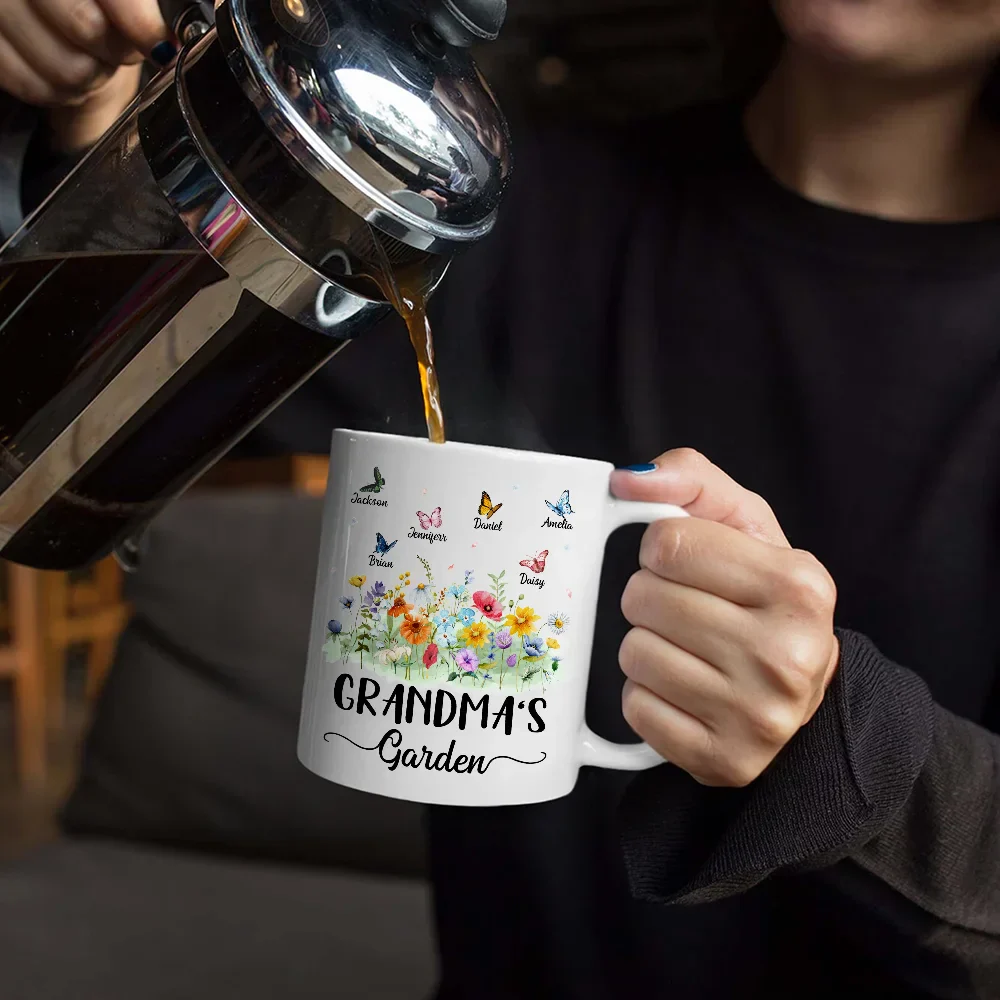 Grandma's Garden Butterflies - Personalized Mug - Image 5