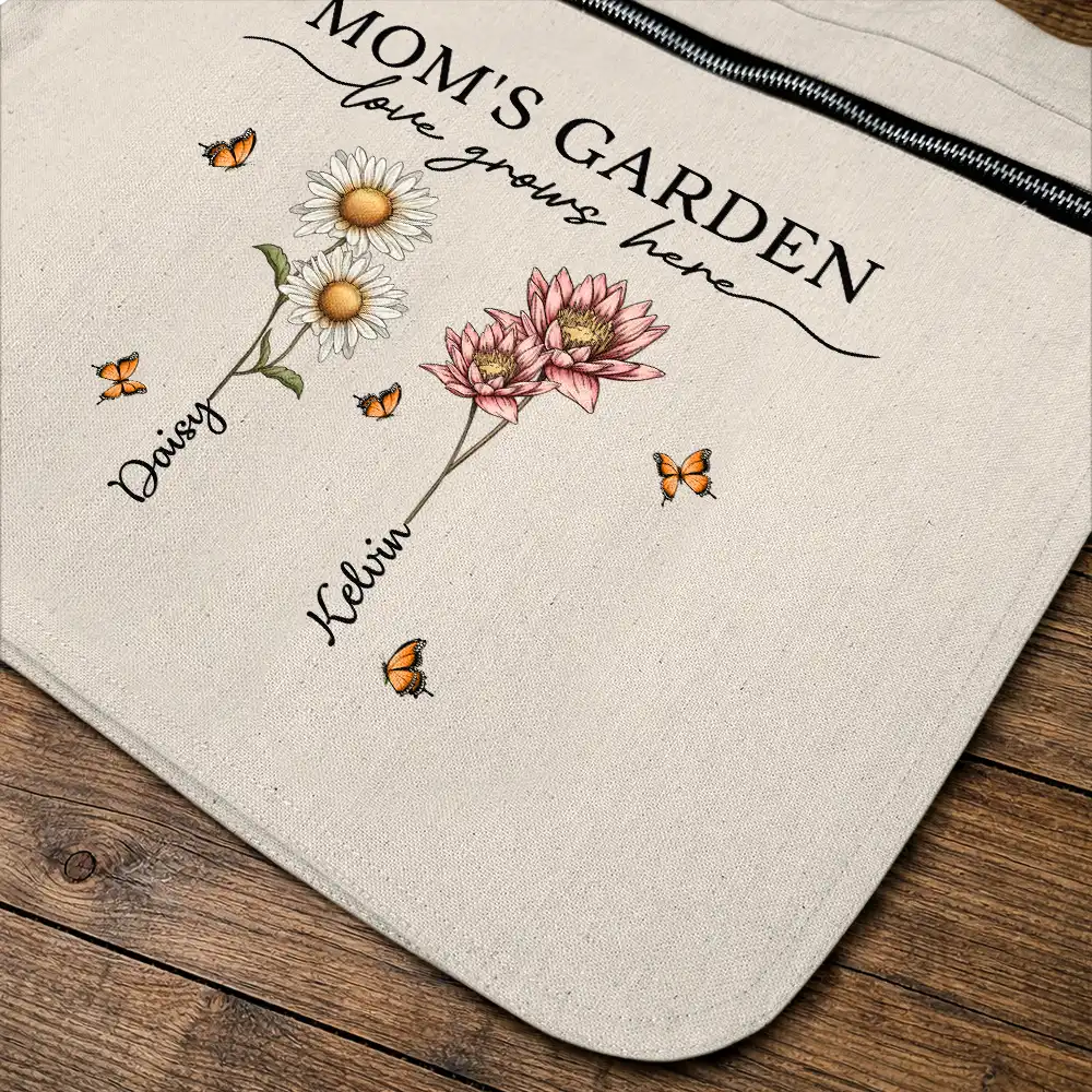 Grandma's Garden Love Grows Here - Personalized Gardening Apron - Image 4