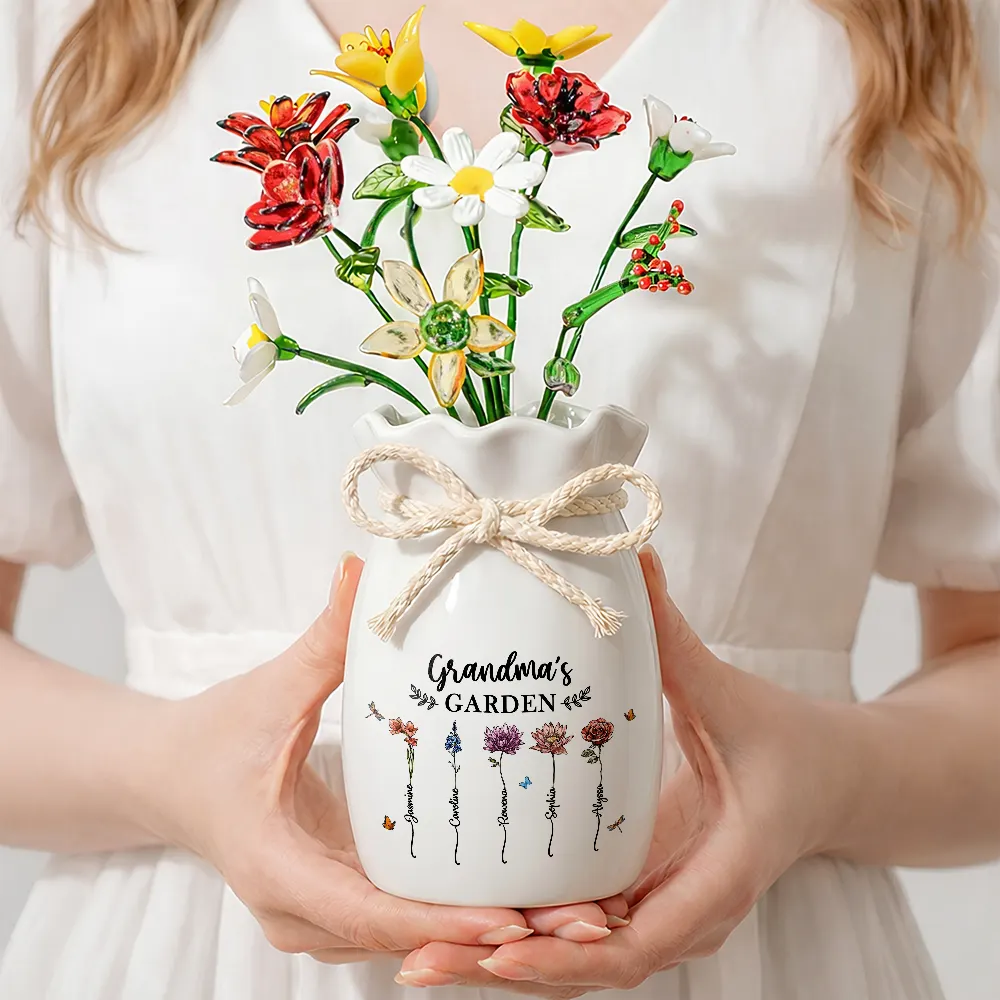 Grandma's Garden - Personalized Glass Birth Month Flower - Image 4