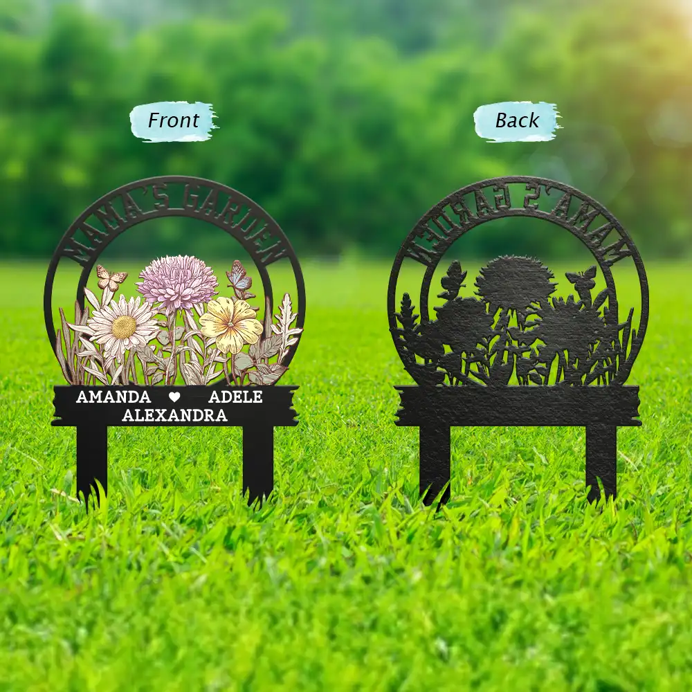 Grandma's Garden - Personalized Metal Garden Stake - Image 2