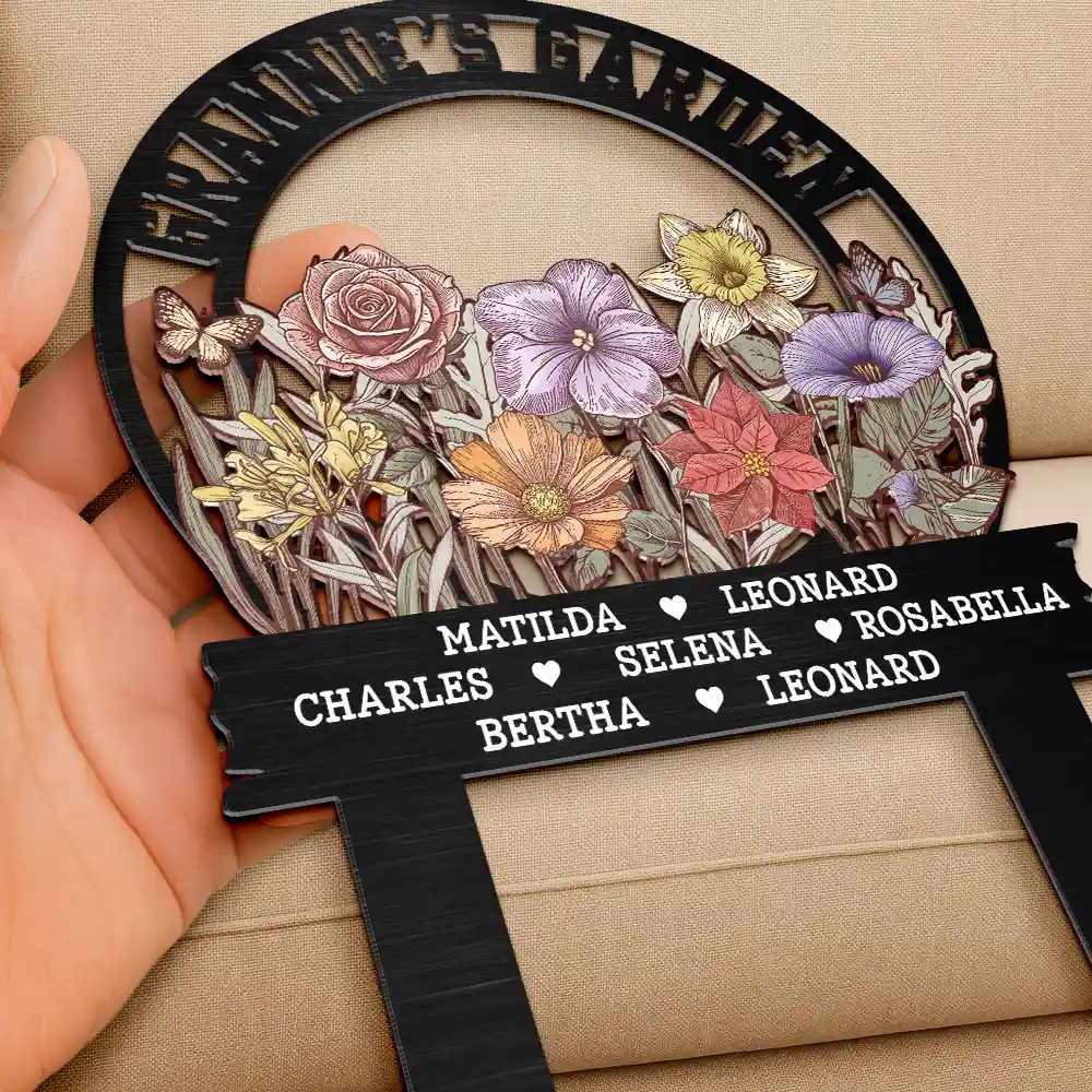 Grandma's Garden - Personalized Metal Garden Stake - Image 3