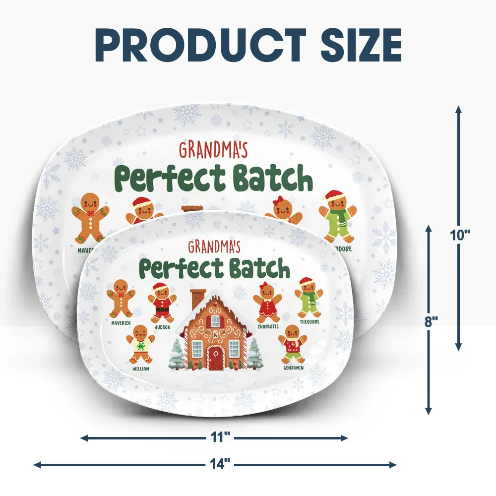 Grandma's Grandpa's Mom's Dad's Perfect Patch - Personalized Plate - Image 5