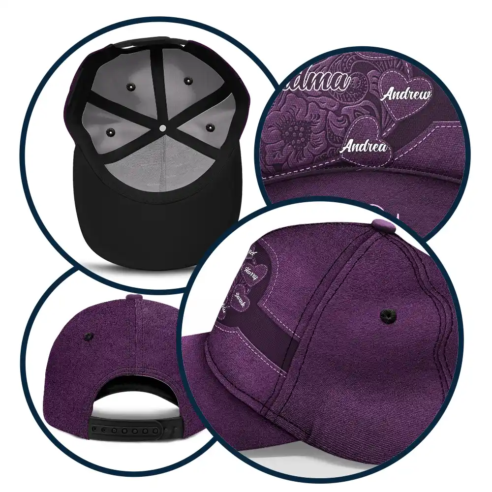 Grandma's Little Sweethearts - Personalized Classic Cap - Image 5