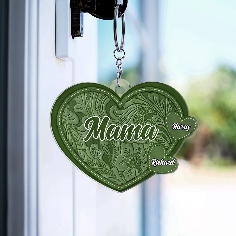 Grandma's Little Sweethearts - Personalized Cutout Acrylic Keychain - Image 3