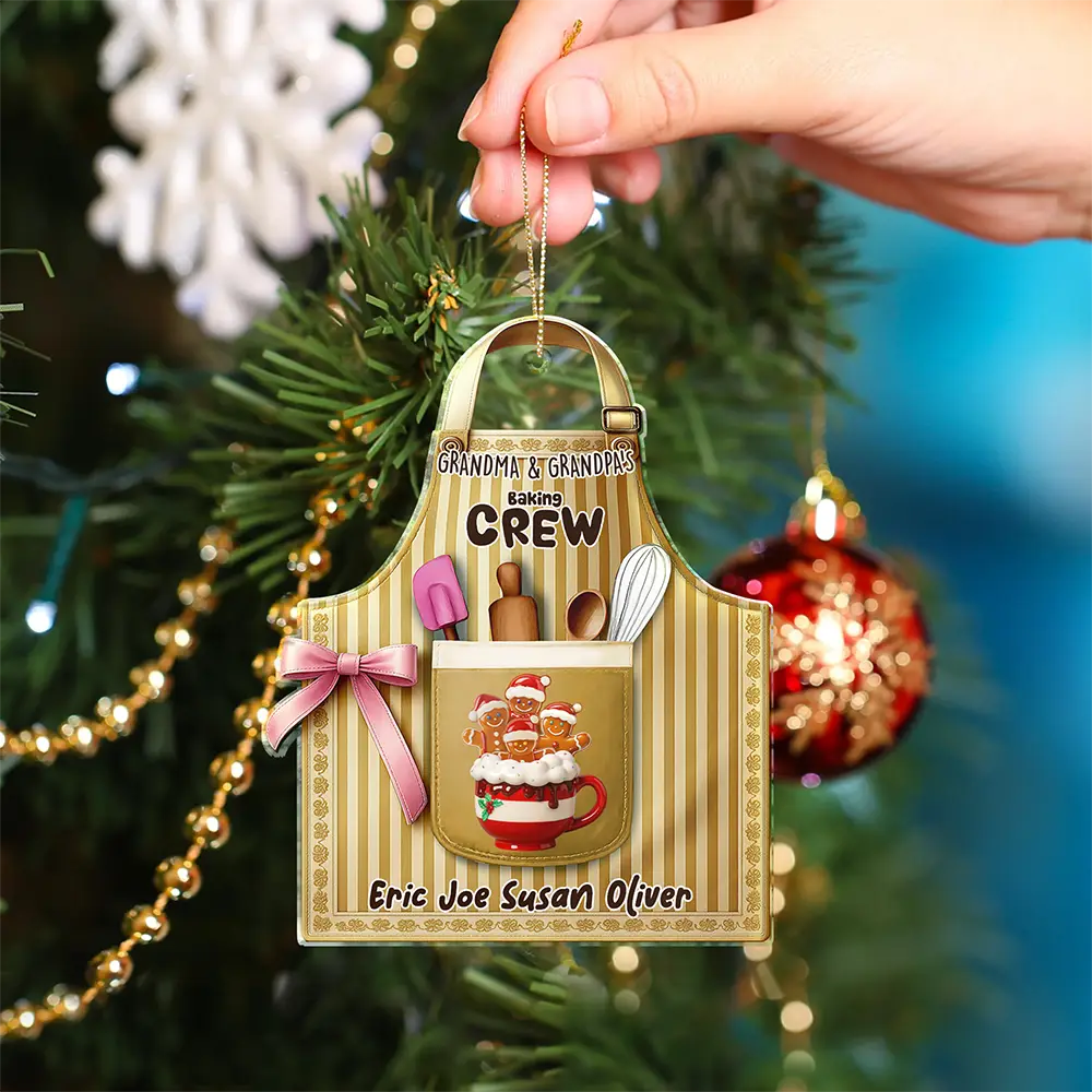 Grandma's Perfect Patch - Personalized Custom Shaped Acrylic Ornament - Image 4