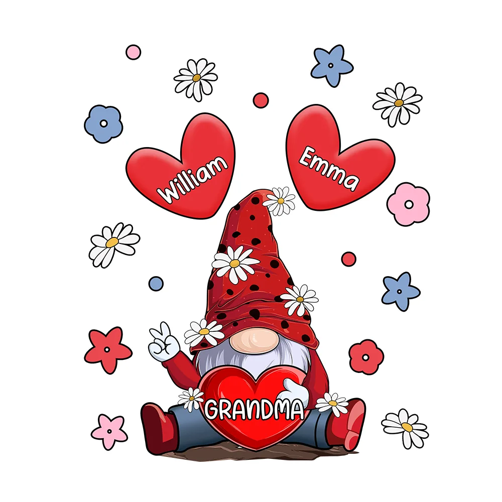 Grandma's Sweet Hearts - Personalized Decor Decal - Image 2