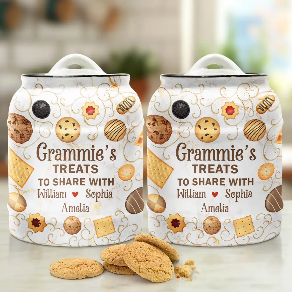 Grandma's Treats - Personalized Cookie Jar - Image 2