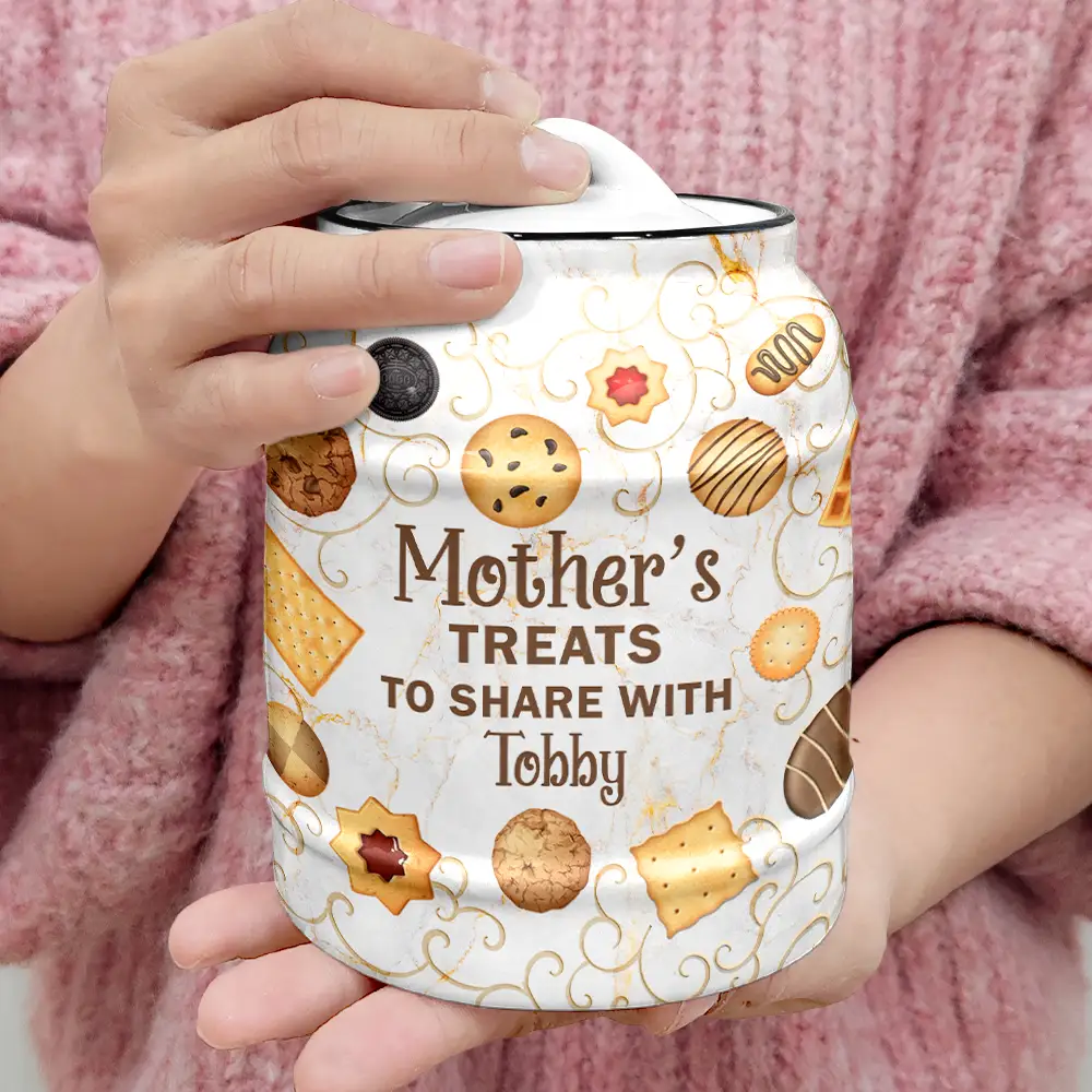 Grandma's Treats - Personalized Cookie Jar - Image 4