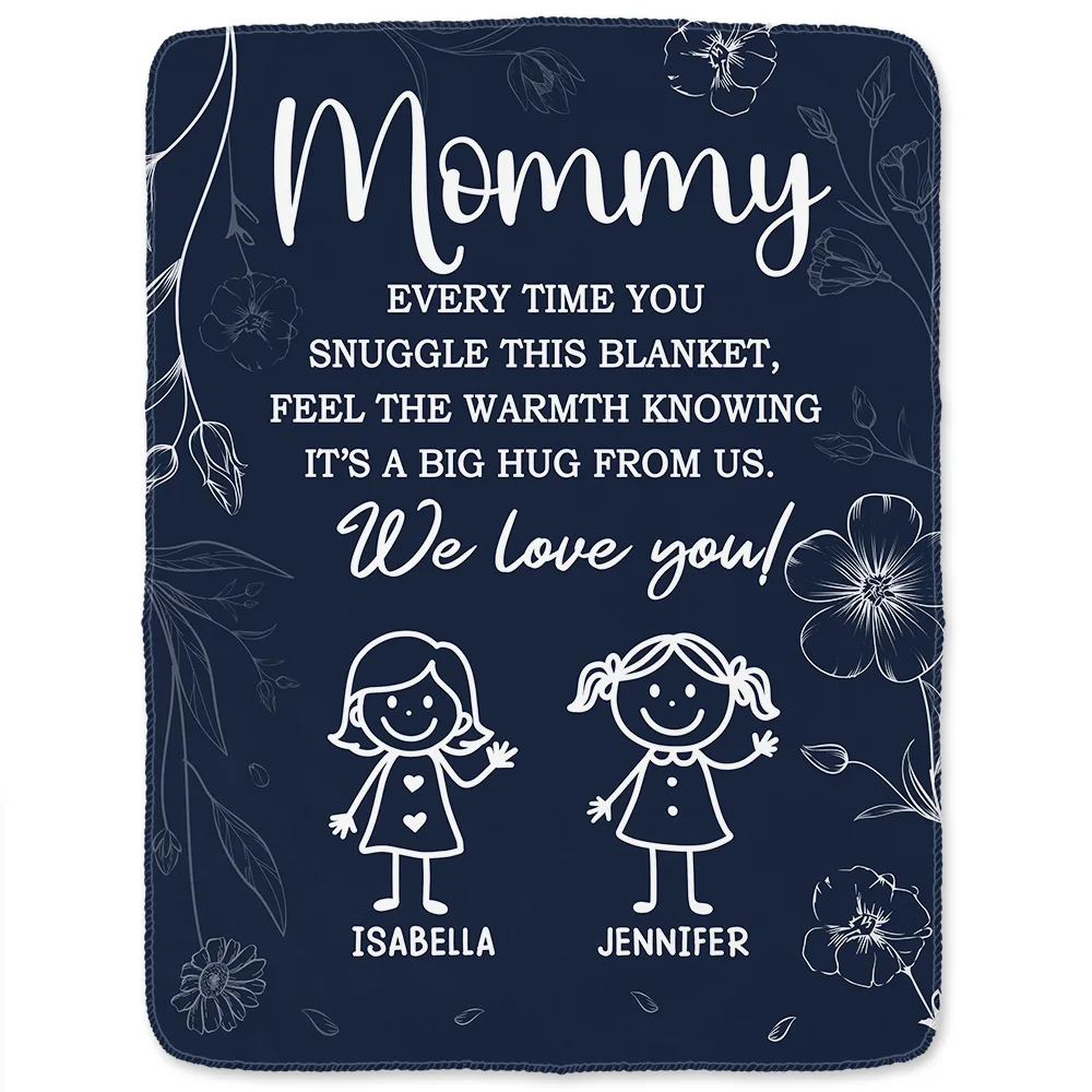 Grandpa Grandma Every Time You Snuggle This Blanket - Personalized Fleece Blanket, Sherpa Blanket - Image 2