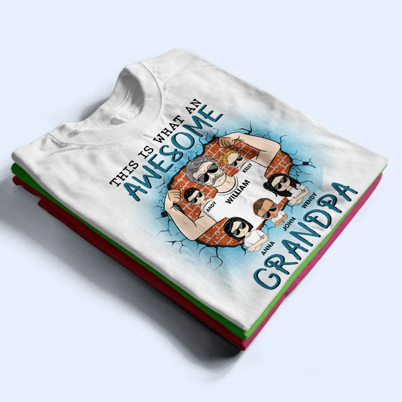 Grandpa You Can't Scare Me - Gift For Father - Personalized Custom T Shirt - Image 2