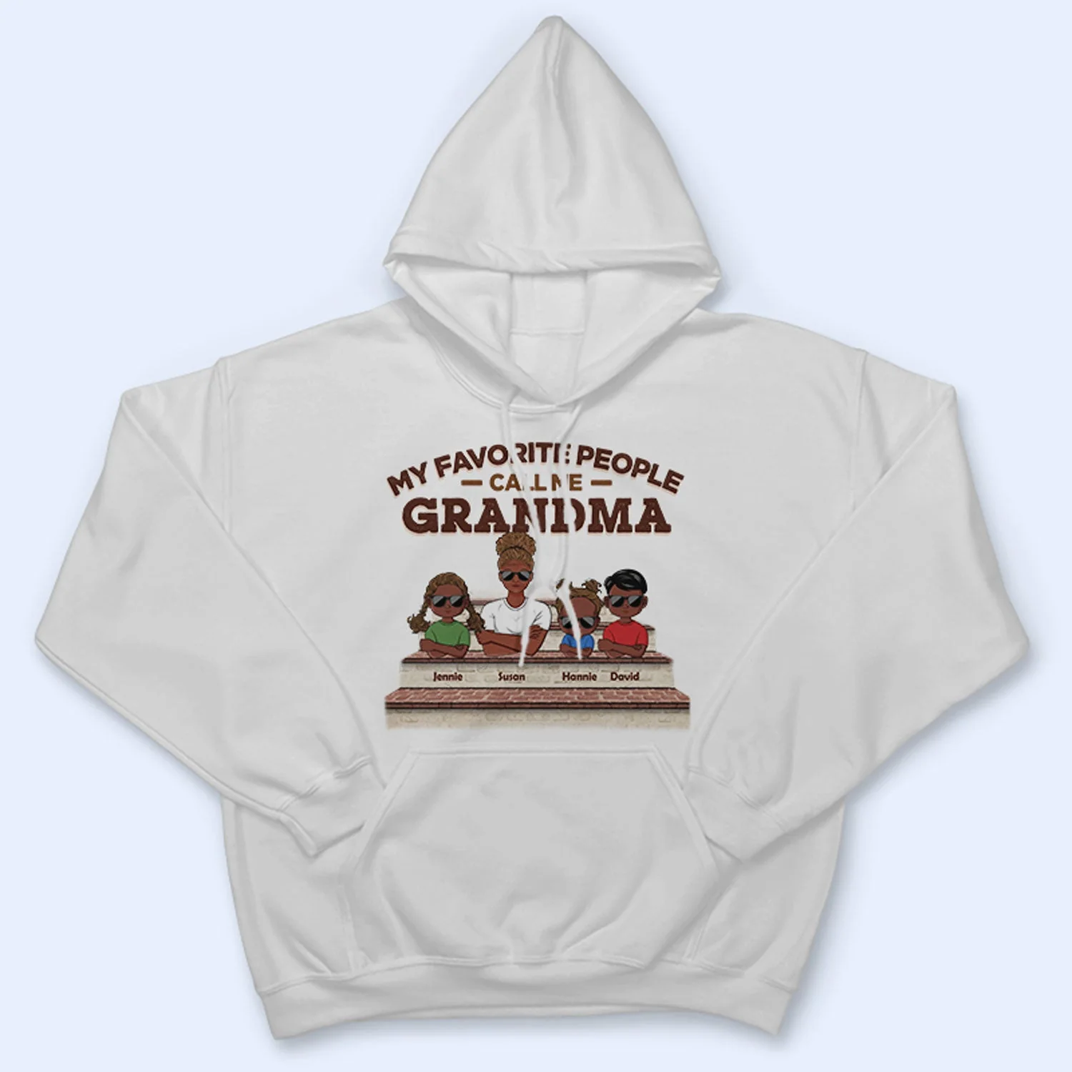 Grandparents My Favorite People Call Me - Father Gift, Mother Gift, Gift For Family - Personalized Custom T Shirt - Image 4