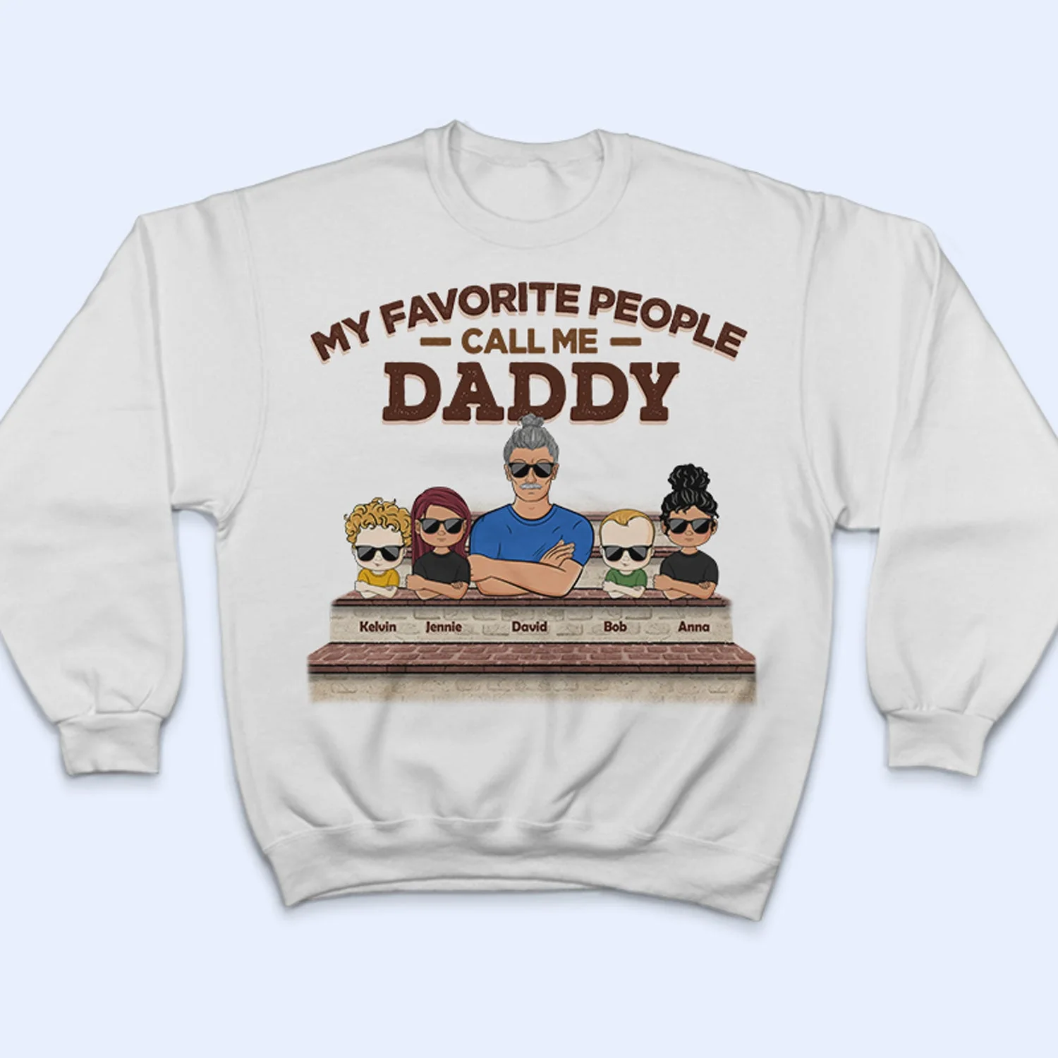 Grandparents My Favorite People Call Me - Father Gift, Mother Gift, Gift For Family - Personalized Custom T Shirt - Image 5