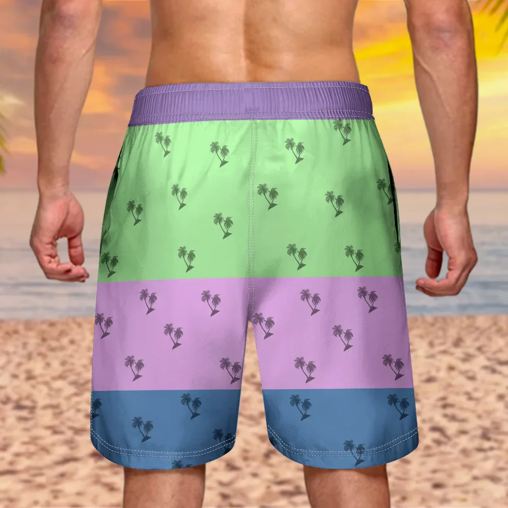 Grandpa's Favorite Beach - Personalized Unisex Beach Shorts - Image 4