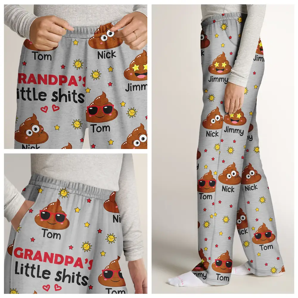 Grandpa's Little Kids - Personalized Pajama Pants - Image 7