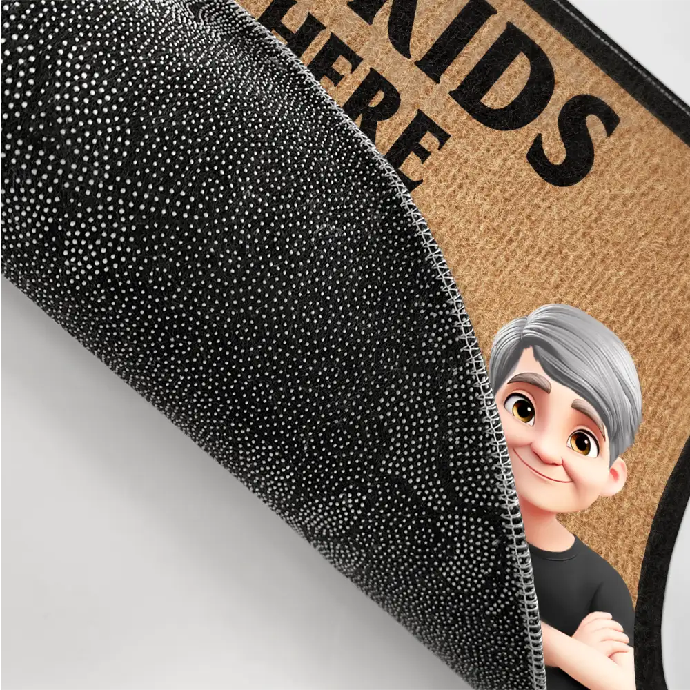 Grankids Spoiled Here Grandma House - Personalized Doormat - Image 3