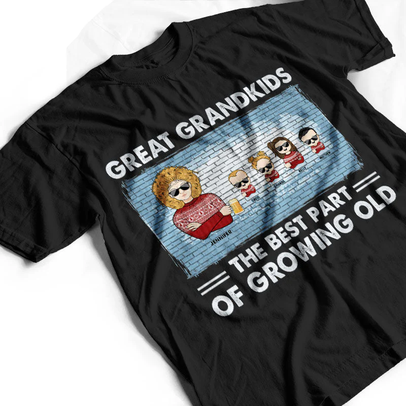 Great Grandkids The Best Part Of Growing Old - Family Gift For Grandparents - Personalized Custom Sweatshirt - Image 3