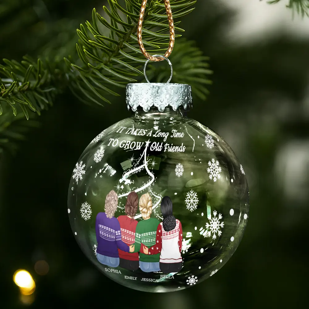 Grow An Old Friend - Personalized Ball Ornament - Image 2