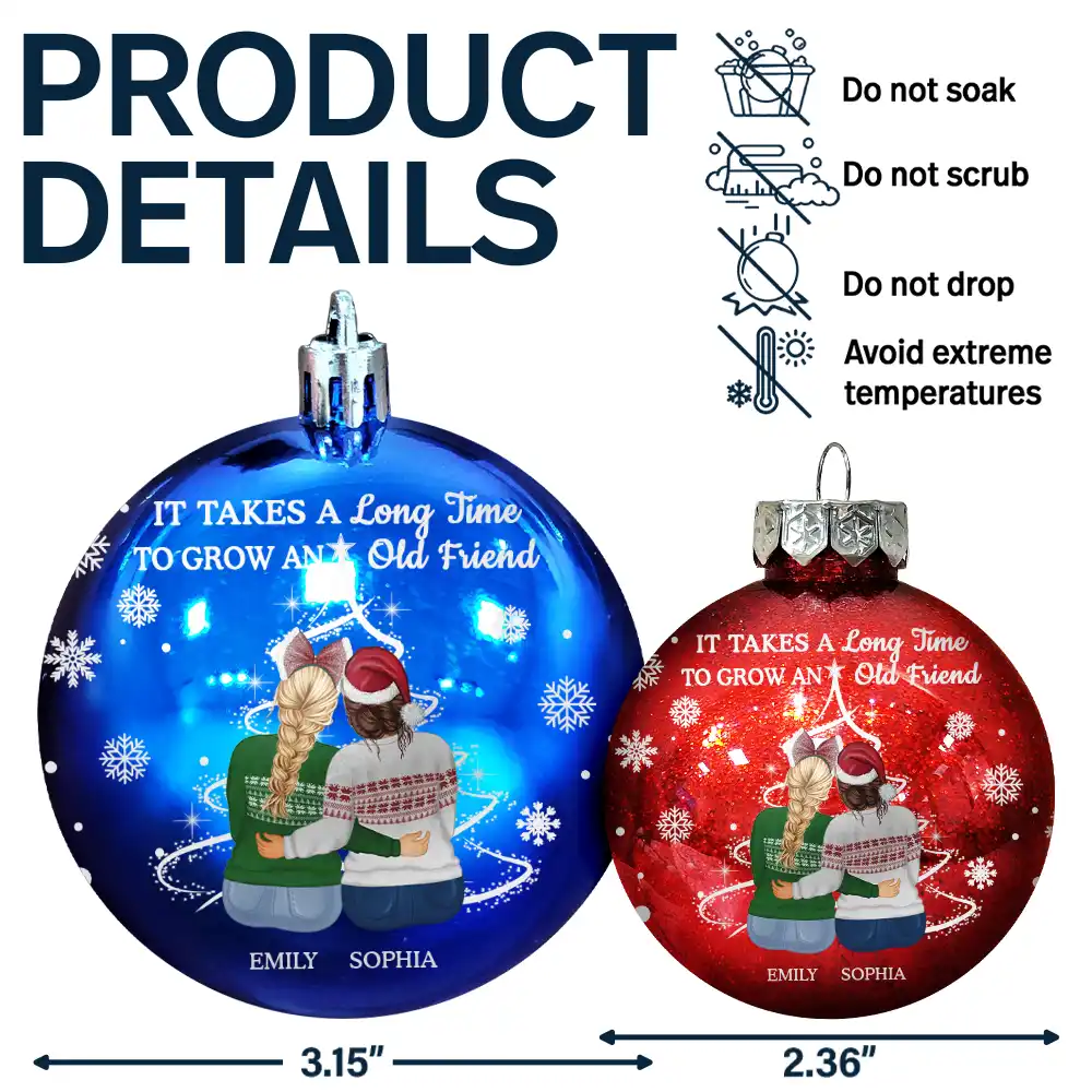Grow An Old Friend - Personalized Ball Ornament - Image 7