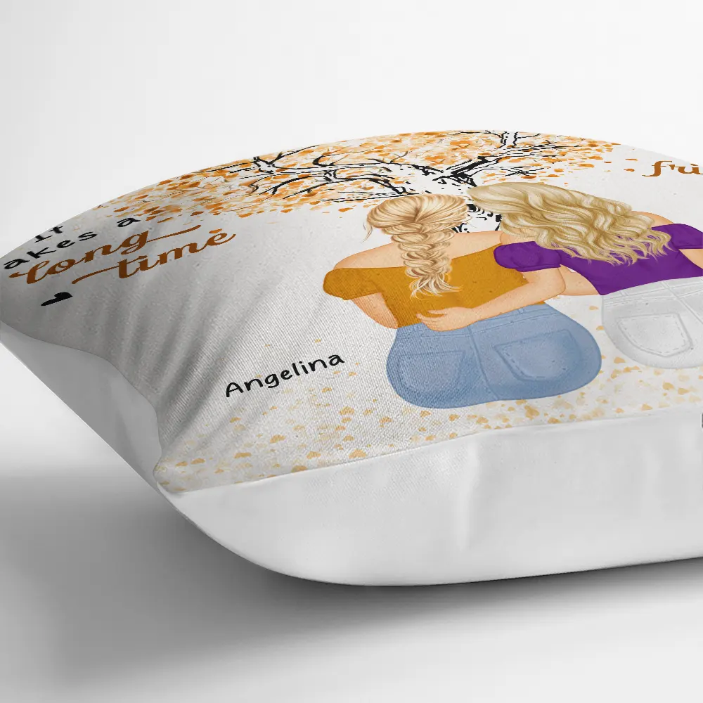 Grow Old Friends - Personalized Pillow - Image 3