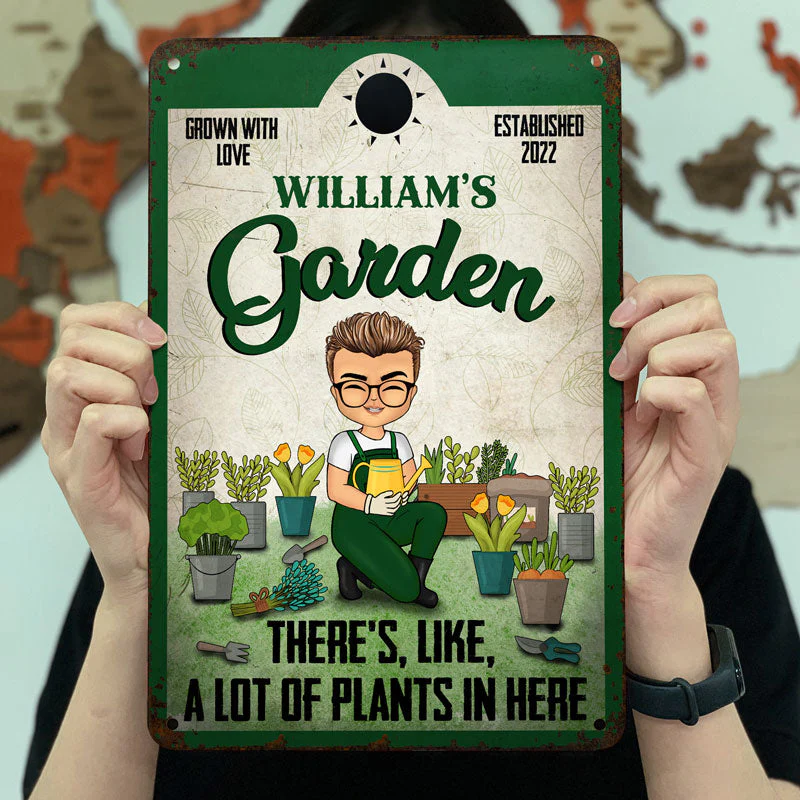 Grown With Love - Garden Decoration - Personalized Custom Classic Metal Signs - Image 4