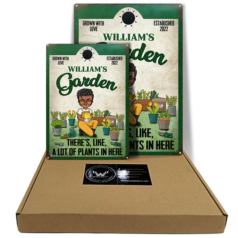 Grown With Love - Garden Decoration - Personalized Custom Classic Metal Signs - Image 5