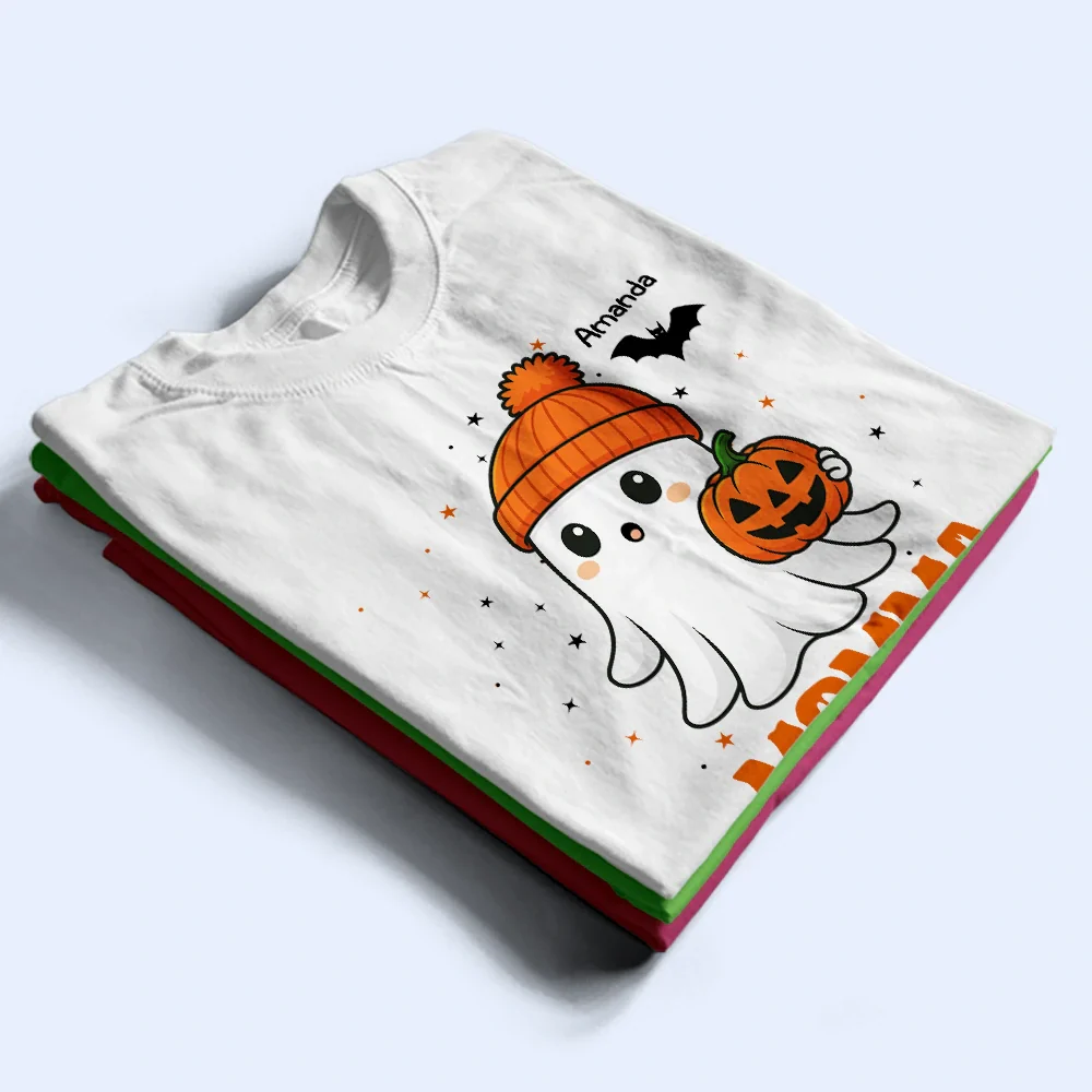 Halloween Boo Grandma Nana - Personalized T Shirt - Image 2