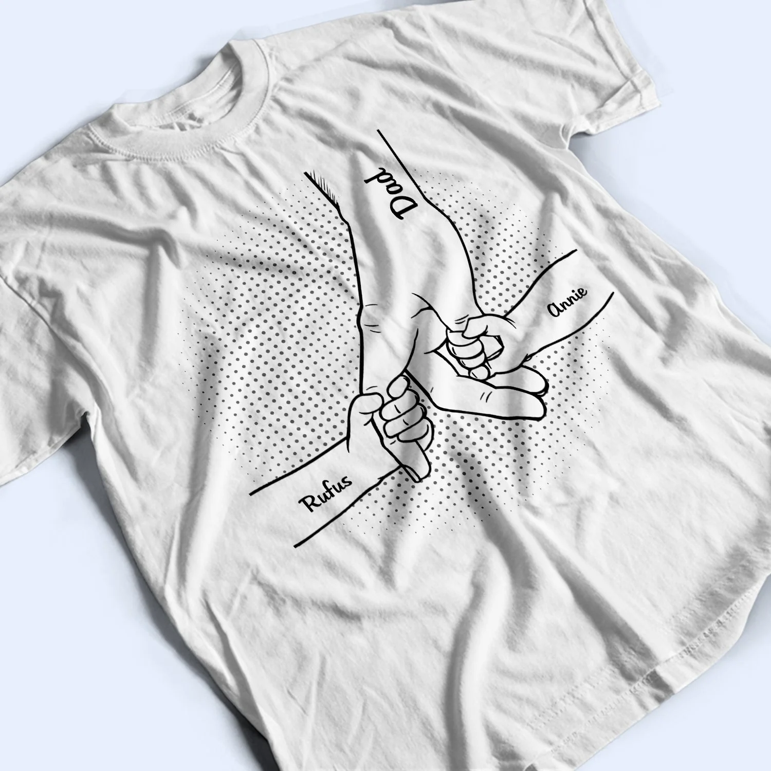 Hand In Hand, I Will Always Protect You - Birthday, Loving Gift For Mother, Father, Grandma, Grandpa, Parents, Grandparents - Personalized Custom T Shirt - Image 4