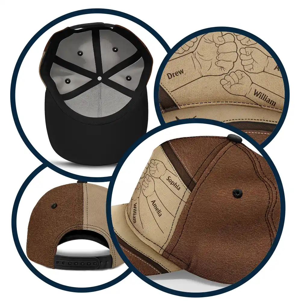 Hand Punch, Best Friends For Life - Personalized Classic Cap - Image 5