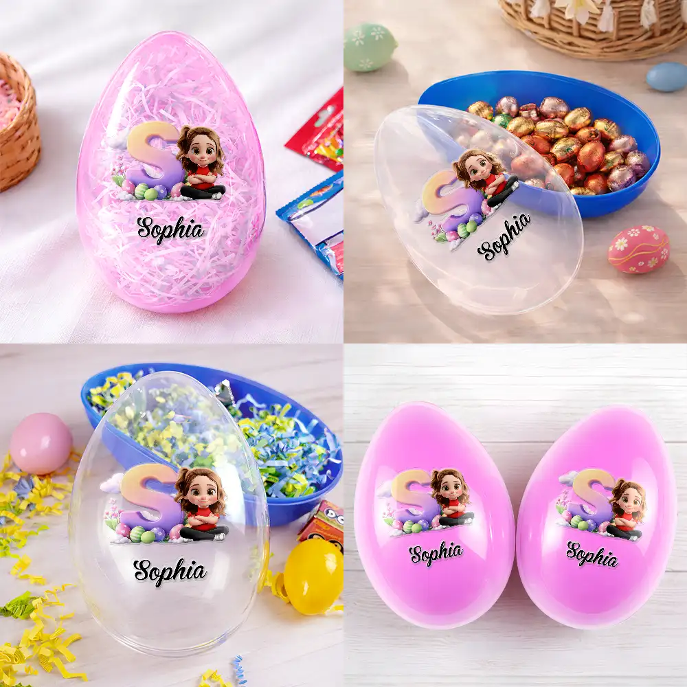 Happy Easter Alphabet Baby Kid - Personalized Fillable Egg - Image 5
