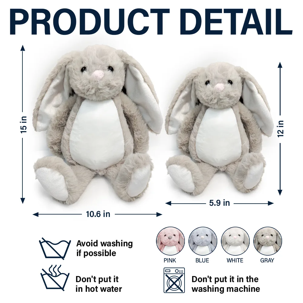 Happy Easter Bunny Alphabet Letters - Personalized Soft Toy Bunny - Image 5