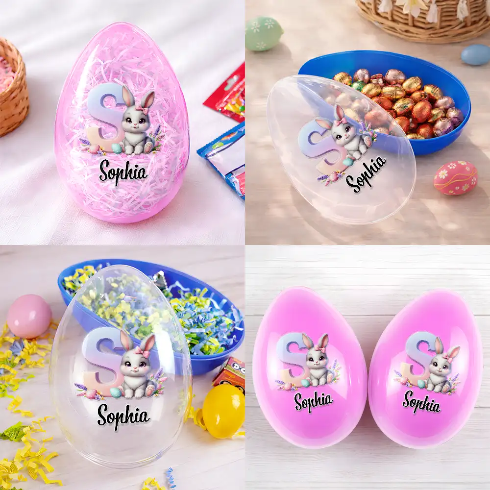 Happy Easter Bunny Chicken - Personalized Fillable Egg - Image 5