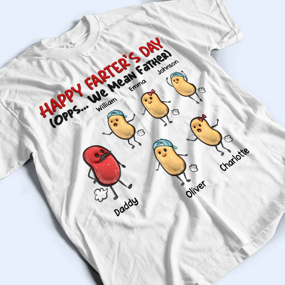 Happy Farter's Day - Personalized T Shirt - Image 3