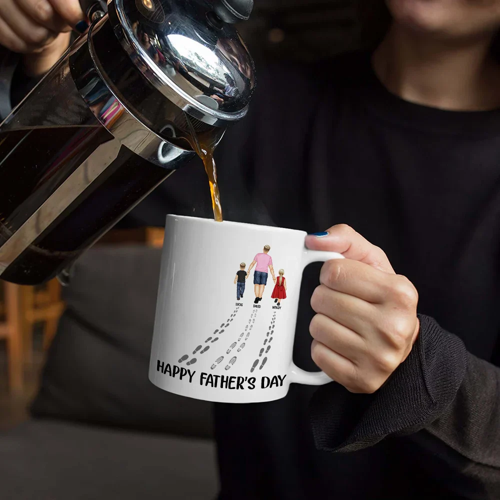 Happy Father's Day Best Dad Ever - Personalized Mug - Image 5