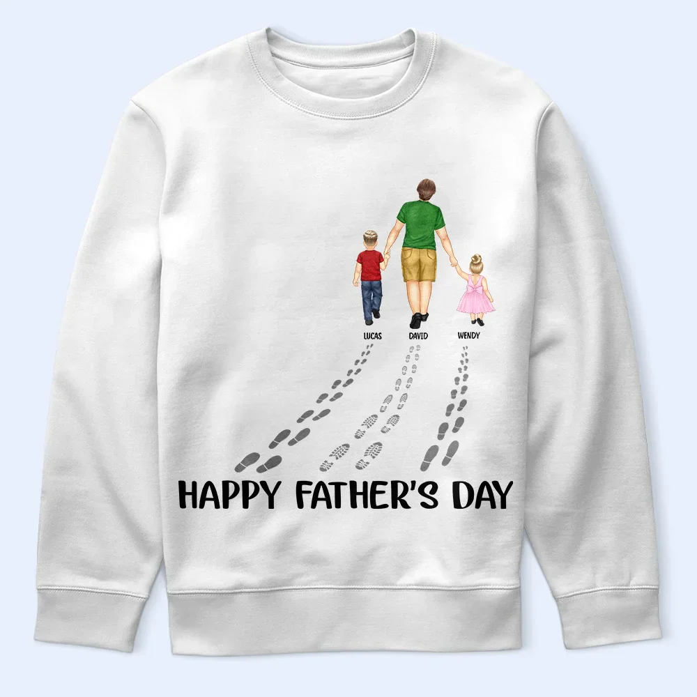 Happy Father's Day Best Dad Ever - Personalized T Shirt - Image 5
