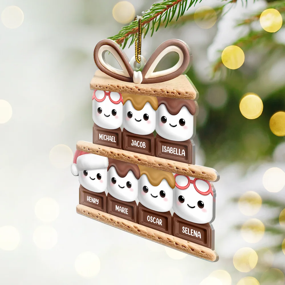 Happy Smores - Personalized Cutout Acrylic Ornament - Image 2