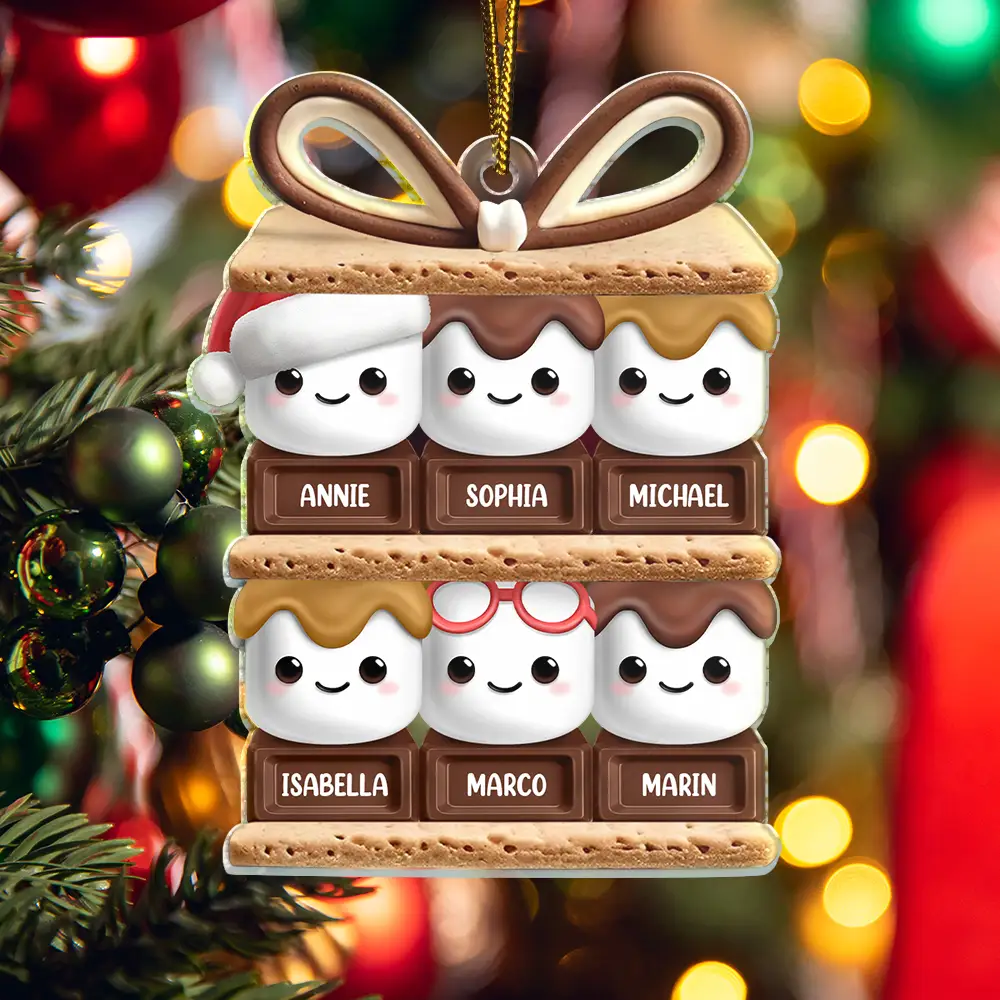 Happy Smores - Personalized Cutout Acrylic Ornament - Image 5