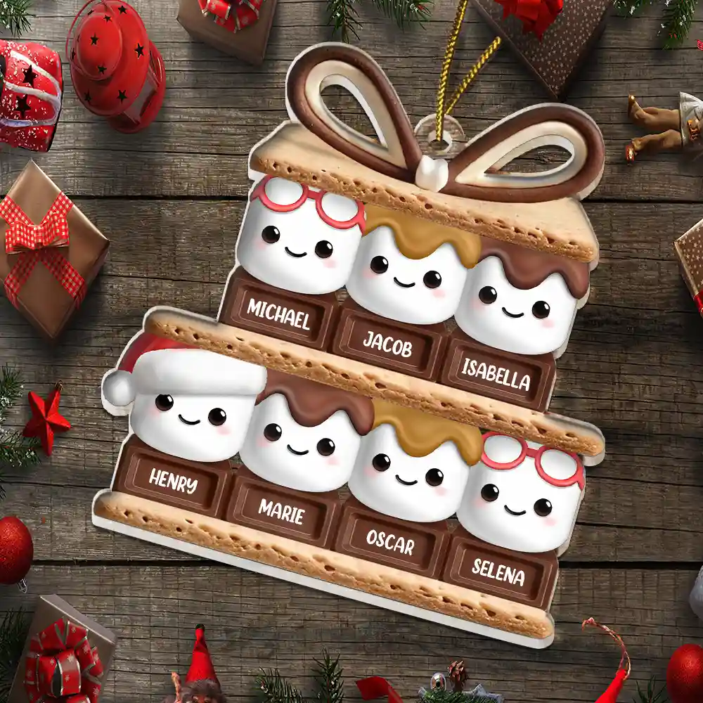 Happy Smores - Personalized Cutout Acrylic Ornament - Image 6