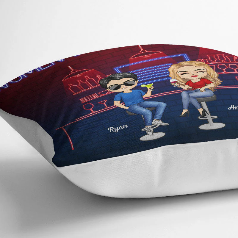Here's To Another Year Of Bonding Over Alcohol Best Friends - Bestie BFF Gift - Personalized Custom Pillow - Image 3
