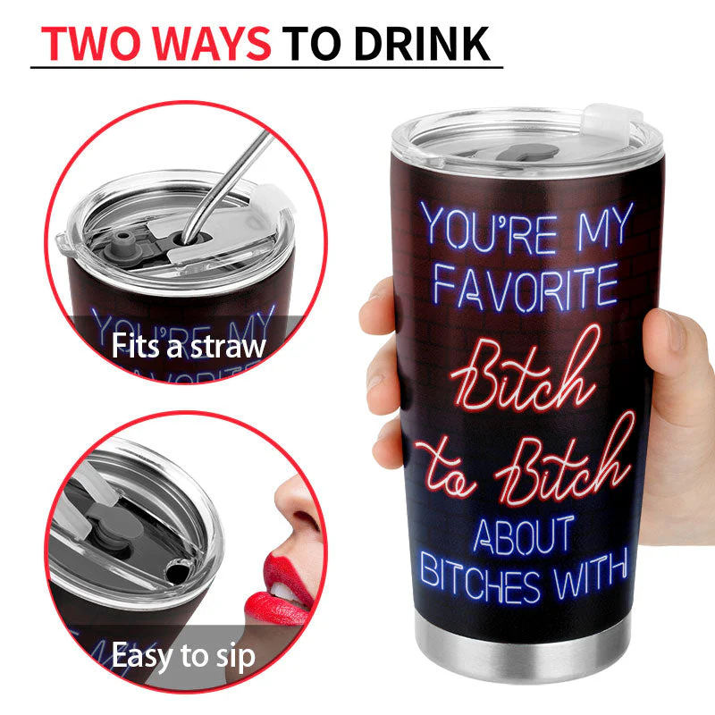 Here's To Another Year Of Bonding Over Alcohol Best Friends - Bestie BFF Gift - Personalized Custom Tumbler - Image 4