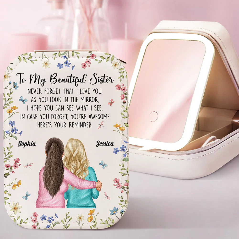 Here's Your Reminder - Personalized Makeup Box With LED Mirror