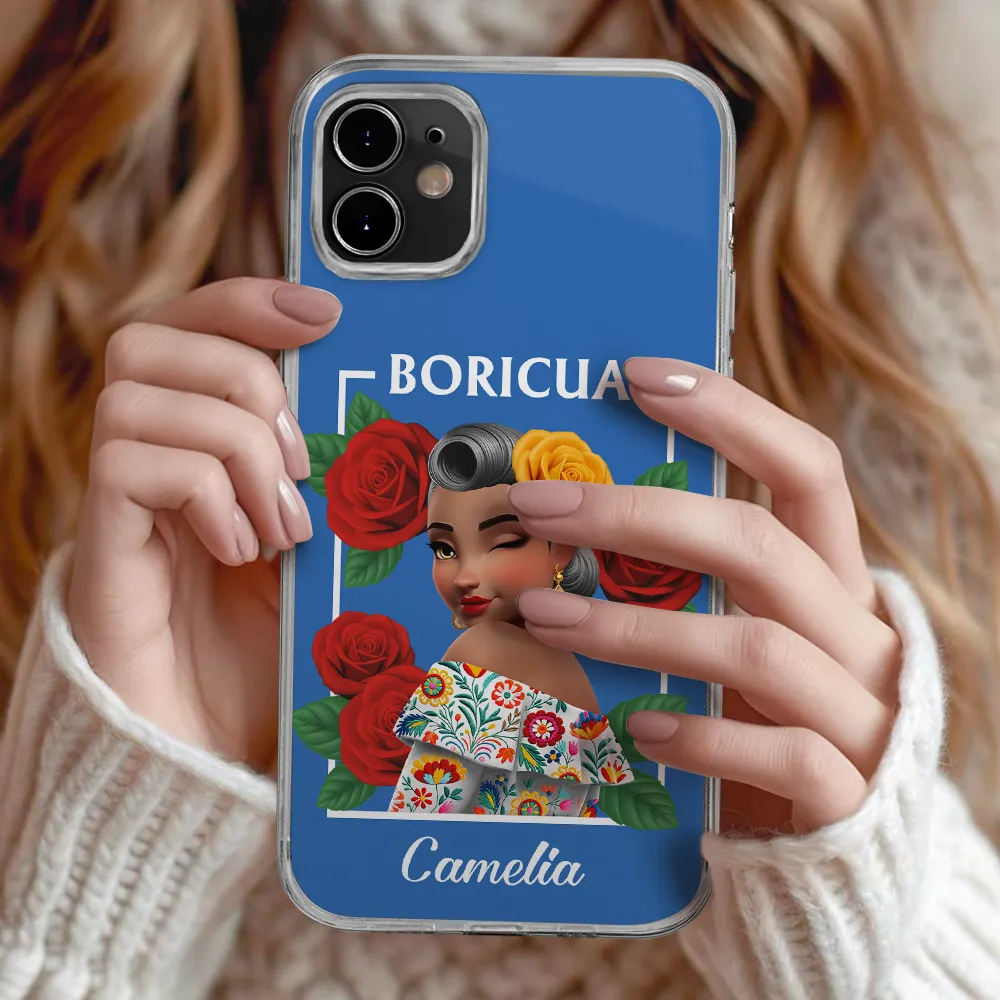 Hispanic Woman Latina Mexican - Personalized Clear Phone Case - Image 2
