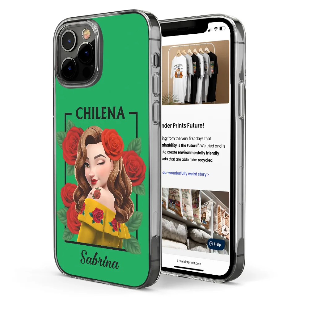 Hispanic Woman Latina Mexican - Personalized Clear Phone Case - Image 4