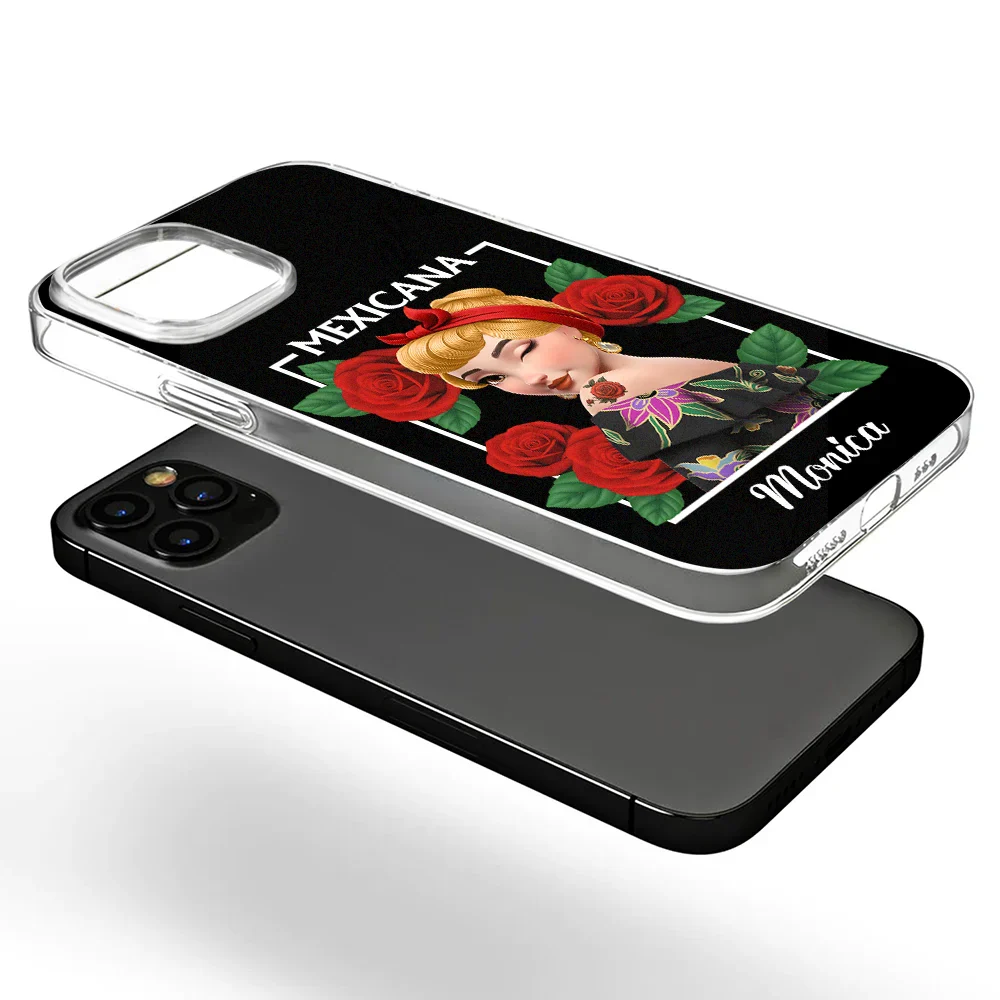 Hispanic Woman Latina Mexican - Personalized Clear Phone Case - Image 5
