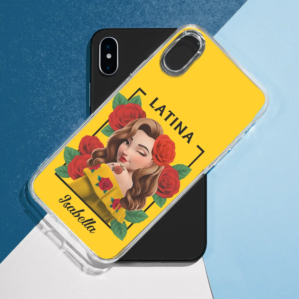 Hispanic Woman Latina Mexican - Personalized Clear Phone Case - Image 7