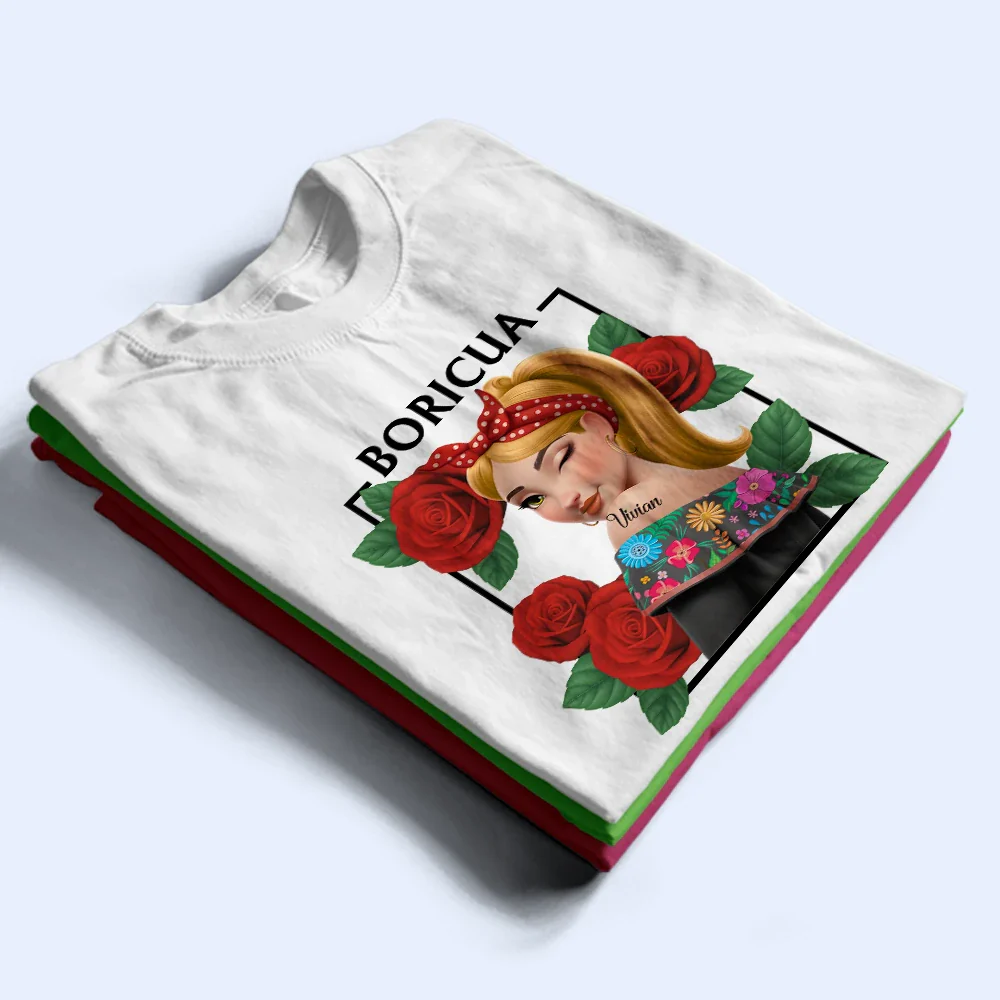 Hispanic Woman Latinos - Personalized T Shirt - Image 2